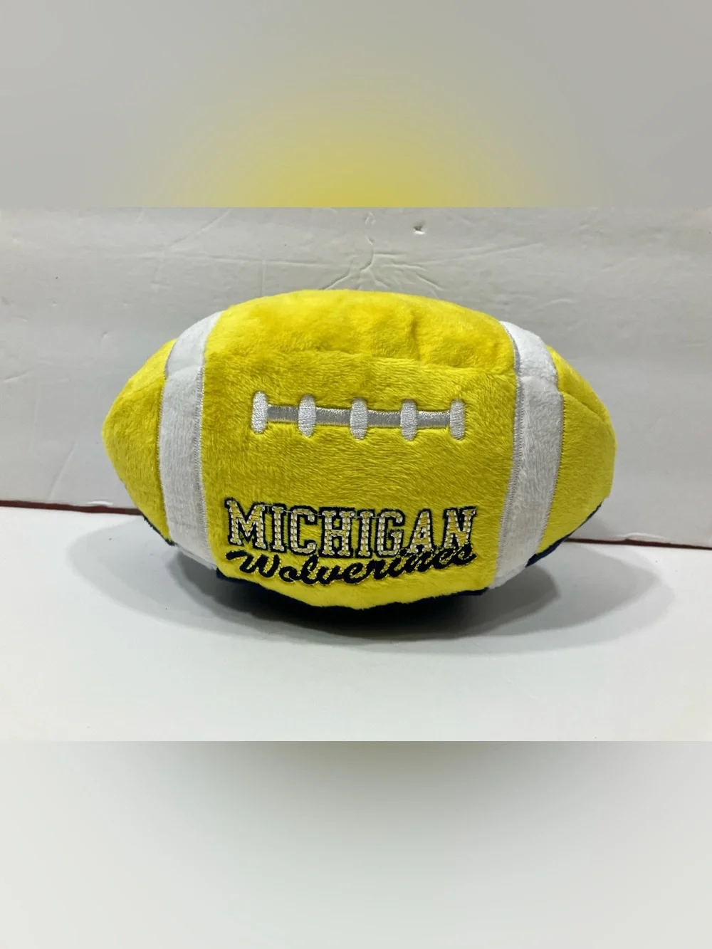 BARK Michigan Wolverines Fetchin' Football Dog Toy